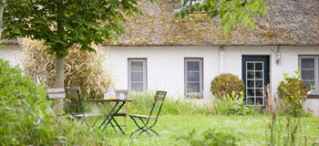 Garten-Terrasse vom Reethaus-Appartement