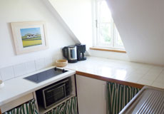 helle Küche, Reethaus-Appartement